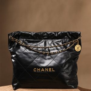 CHANEL 香奈儿 刘雯同款中号金字 22bag系列中号 图3