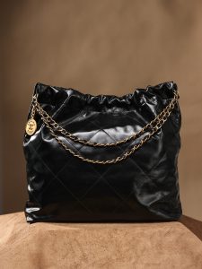 CHANEL 香奈儿 刘雯同款中号金字 22bag系列中号 图6