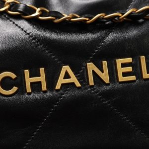 CHANEL 香奈儿 刘雯同款中号金字 22bag系列中号 图8