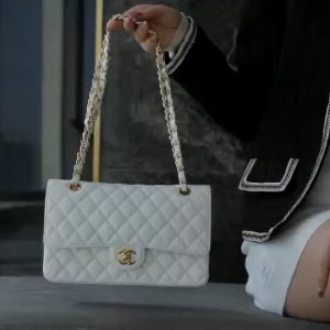 「Classic Flap」经典口盖包 中号 仙女白 图1