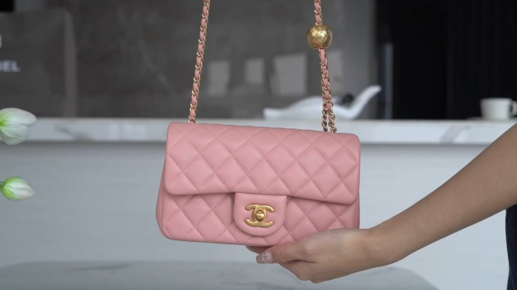 Chanel 金属球 Mini粉色 图1