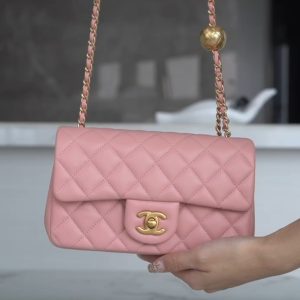 Chanel 金属球 Mini粉色 图1