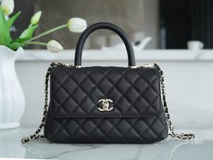 CoCo handle 新款牛皮手柄小号 黑金 图1