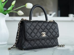 CoCo handle 新款牛皮手柄小号 黑金 图3