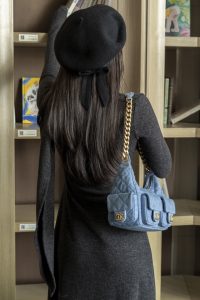 Chanel 25c 早春多口袋牛仔hobo 小号 图3