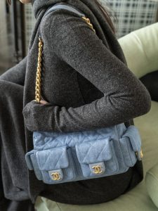Chanel 25c 早春多口袋牛仔hobo 小号 图4