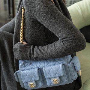 Chanel 25c 早春多口袋牛仔hobo 小号 图4