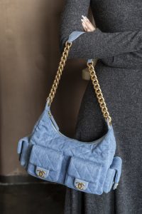 Chanel 25c 早春多口袋牛仔hobo 小号 图6