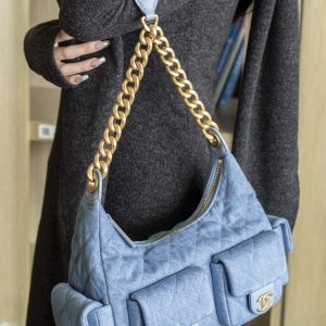 Chanel 25c 早春多口袋牛仔hobo 小号 图9