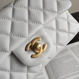 Ohanel2020春夏新款 羊皮金属球mini CF方胖子金珠可调节斜挎单肩包 1787 尺寸: 20cm 图2
