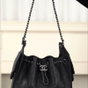 Chanel 26C系列 25bag mini鱼子酱 黑球银 图1