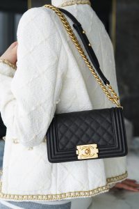 Chanel leboy 大球纹黑金小号 图2