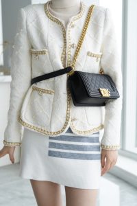Chanel leboy 大球纹黑金小号 图6