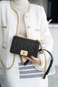 Chanel leboy 大球纹黑金小号 图8