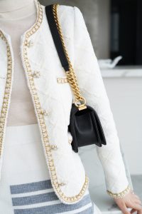 Chanel leboy 大球纹黑金小号 图9
