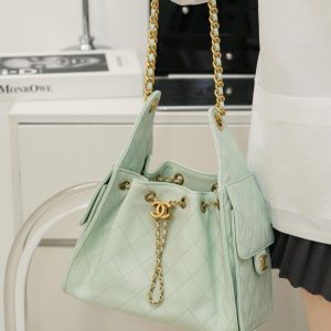 Chanel small hobo 薄荷绿小号 图2