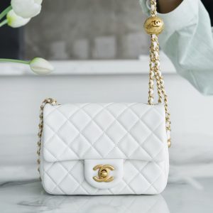 Chanel 金属球方胖子 白色 图1
