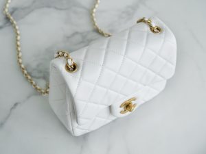 Chanel 金属球方胖子 白色 图6