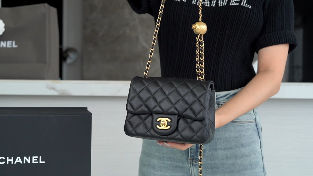 Chanel 金属球方胖子 黑◾ 图1
