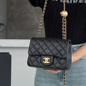 Chanel 金属球方胖子 黑◾ 图1