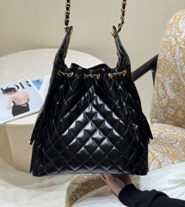 25s hobo BAG 中号黑色油蜡牛皮 图2