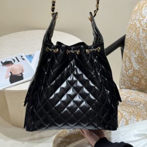 25s hobo BAG 中号黑色油蜡牛皮 图2