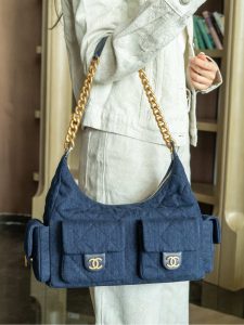 Chanel 25c 爆款牛仔hobo 嬉皮包 大号 图1
