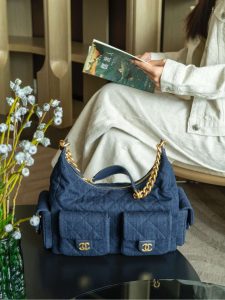 Chanel 25c 爆款牛仔hobo 嬉皮包 大号 图2