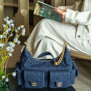 Chanel 25c 爆款牛仔hobo 嬉皮包 大号 图2