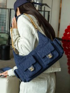 Chanel 25c 爆款牛仔hobo 嬉皮包 大号 图3