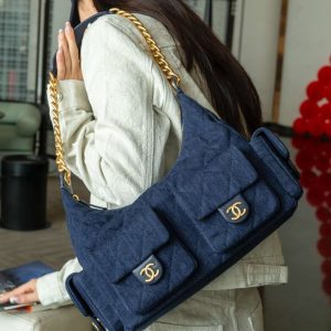 Chanel 25c 爆款牛仔hobo 嬉皮包 大号 图3