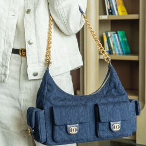 Chanel 25c 爆款牛仔hobo 嬉皮包 大号 图4