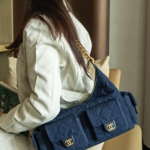 Chanel 25c 爆款牛仔hobo 嬉皮包 大号 图5