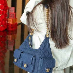 Chanel 25c 爆款牛仔hobo 嬉皮包 大号 图6