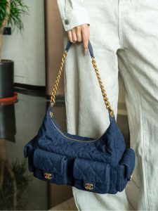 Chanel 25c 爆款牛仔hobo 嬉皮包 大号 图7