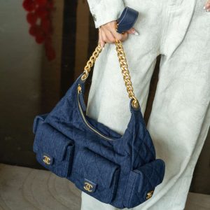Chanel 25c 爆款牛仔hobo 嬉皮包 大号 图8