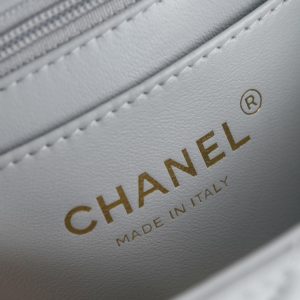 Chanel 王̆̈炸̆̈ CF金属球 大Mini 浅灰色 图9