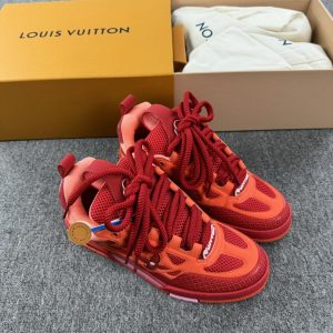 上新 1v驴牌 trainer 红色 skate系带板鞋 图1