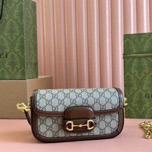 。【原厂皮配(Cdfmall三亚免税店手提袋】 Gucci Horsebit 1955系列肩背包,Gucci Horse 图1