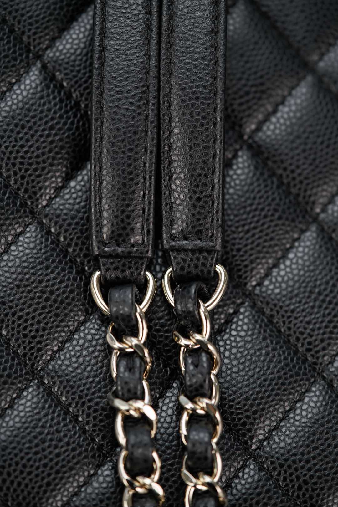 CHANEL 23P新款 Duma双肩 牛皮 中号黑色 图3
