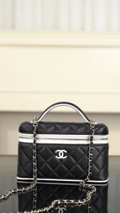 Chanel 26ss隐藏款 熊猫拼色LP盒子包 图1