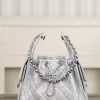Chanel 26c 25bag 抽绳水桶包 银色银扣小号 图1