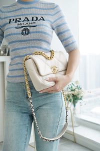 CHANEL BAG 小号 米白 图4