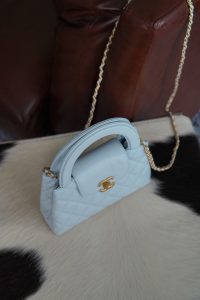 CHAENL 新色 Kelly手柄包 冰川蓝 图5