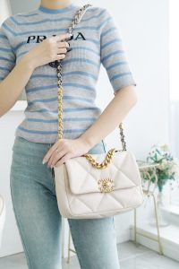 CHANEL BAG 小号 米白 图8
