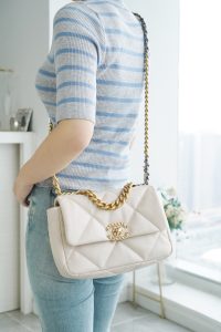 CHANEL BAG 小号 米白 图9