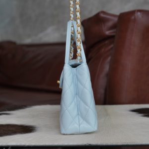 CHAENL 新色 Kelly手柄包 冰川蓝 图4