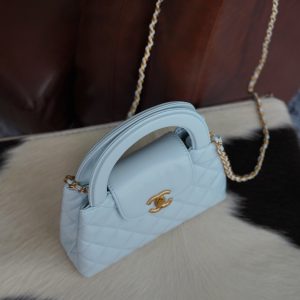 CHAENL 新色 Kelly手柄包 冰川蓝 图5