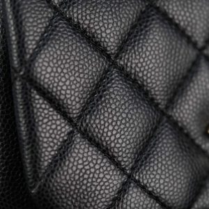 CHANEL 23P新款 Duma双肩 牛皮 中号黑色 图5