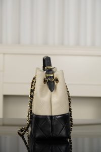 Chanel 26ss熊猫配色 米色帆布购物袋 小号 图6